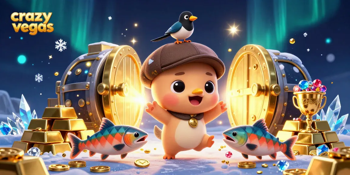 Experience the thrill of crazyvegas with vibrant slots and festive characters in a dazzling casino scene.